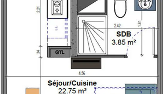 Appartement neuf Entrange 1 pièce(s) 27.45 m2