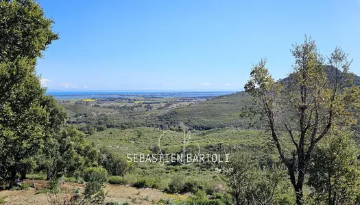 Terrain de 2000m2 avec permis purgé vue mer et montagne 