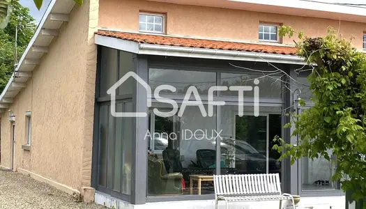 maison de plain pied avec grande dépendance, terrain de 1110m² 