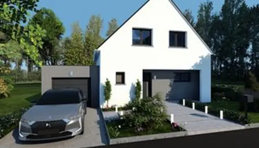 Projet de construction d'une maison 102.61 m² avec terra...