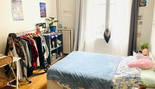 Sous-location, grande chambre dans T3 ultra lumineux et spacieux, 20ème 