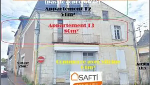 INVESTISSEUR 2 Apparts +Commerce +Garage +Jardin 