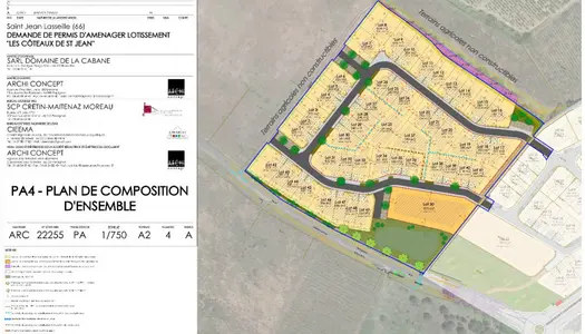 Terrain constructible 286 m² 