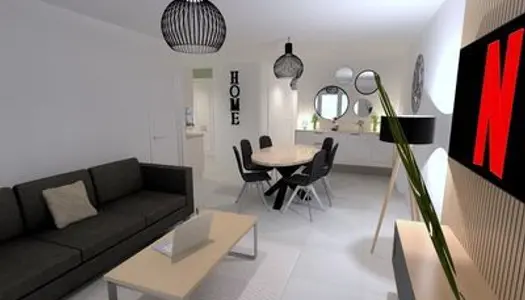 à vendre appartement T3 de 65,69 m² - Dernier Etage - Terrasse 