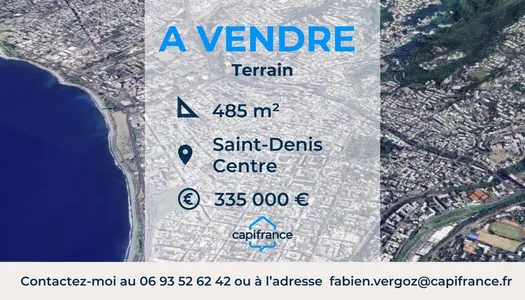 Terrain de 485m² à vendre dans lotissement privé à Saint-Denis centre 2