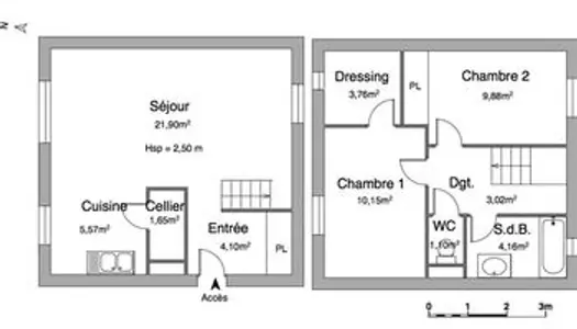 Maison Location Langon 3p 65m² 685€