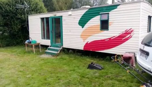 Mobil-home au camping les parcs saulaie à Fechain 