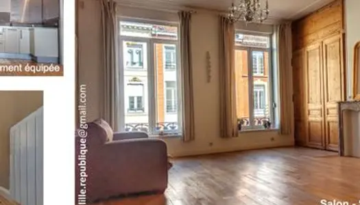 Magnifique Appartement T3 - Charme et cachet de l'ancien Terrasse de 18 m2 - Centre ville de Lille 