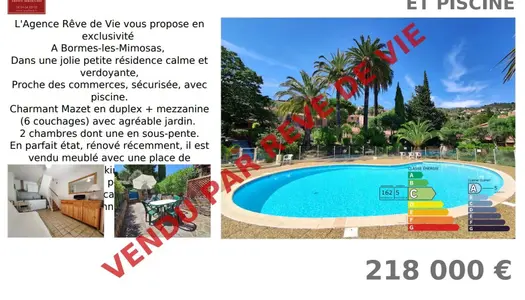 Vente Maison 27 m² à Bormes-les-Mimosas 218 000 €