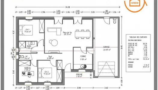 Maison 5 pièces 78 m² 