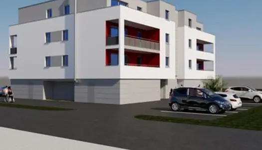 Appt 2 pièces - 46,67 m² - Une chambre - Balcon