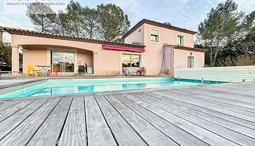 Maison Flassans Sur Issole, 3 chambres, piscine, garage, vue degagee