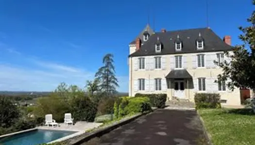 Elegant Château avec une vue spectaculaire de la chaîne des Pyrénées