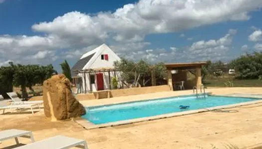 Maison de camargue piscine a la location 