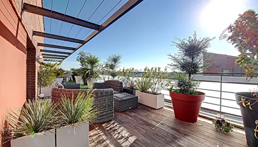 A louer appartement de 120m2 avec terrasse de 110m2 au centre-ville de Castanet-Tolosan. 