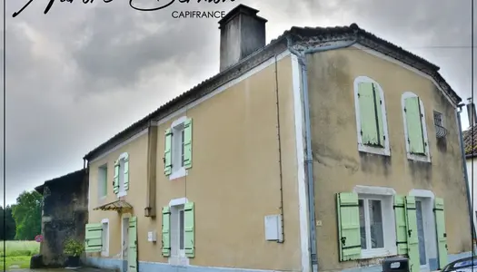 Dpt Lot et Garonne (47), à vendre  maison de village en pierre P6  - Terrain de 100 m² 