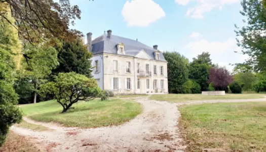 CHATEAU XVIIIe, TERRES ET RIVIERE PRES DE COGNAC 