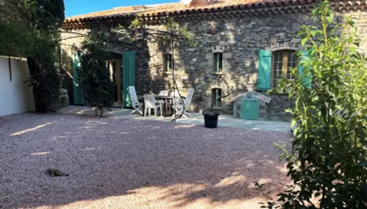 Maison de village en pierre avec jardin et garage 
