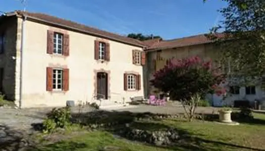 À vendre, proche de Castelnau Magnoac (Hautes Pyrénées): Ferme gasconne des années 1750 avec 3 c