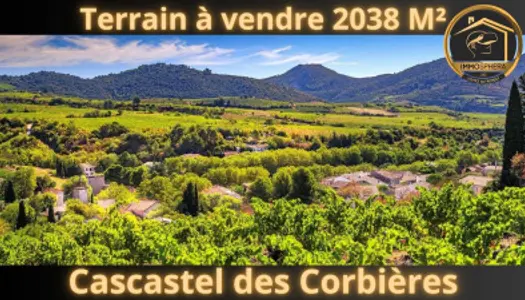 Terrain Vente Cascastel-des-Corbières  2038m² 68000€