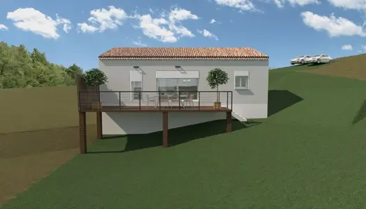 Terrain + maison 77 m² 