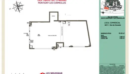 Immobilier professionnel Location Montigny-lès-Cormeilles  92m² 2307€
