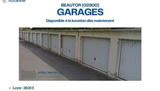 Garage fermé dans un ensemble de garages 