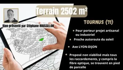 Terrain 2502 m² TOURNUS