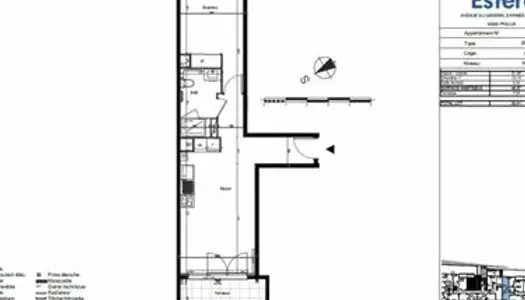 Appartement 2 pièces 49 m² 