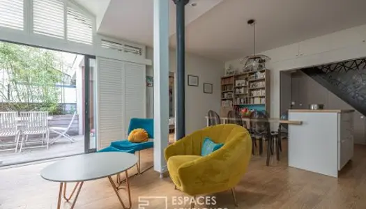 Maison/loft dans une ancienne imprimerie avec terrasse 