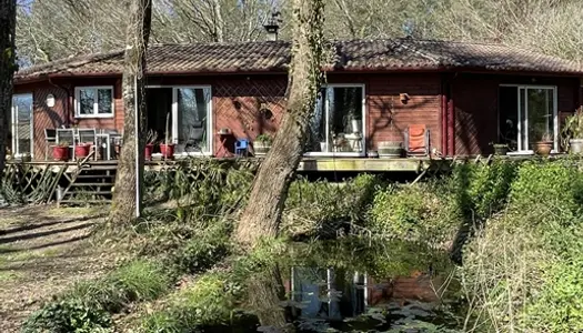 Maison à ossature bois de 2004 de 133 m2 avec piscine vue Pyrénées sur terrain 4594 m2