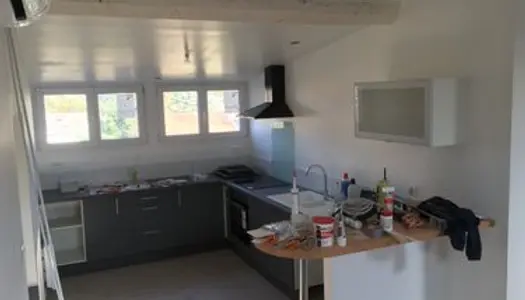 ROMANS sur ISERE avenue GAMBETTA, 3ème étage, grand F3 de 76 m2 mansarder 