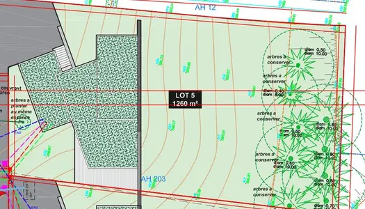 Terrain 1260 m² 