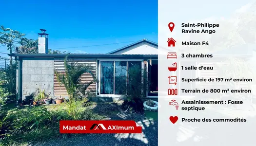 Vente Maison 197 m² à Saint Philippe 269 500 €