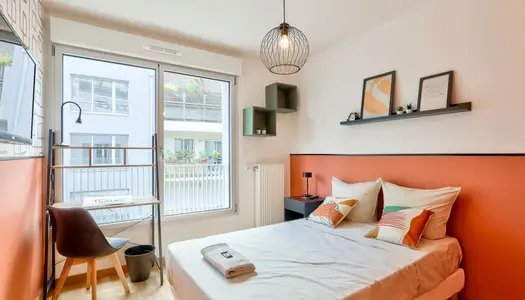 Belle chambre avec douche privée en coliving 