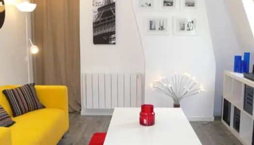 St-Lazare : grand 2P atypique meublé et équipé tt confort libre octobre 