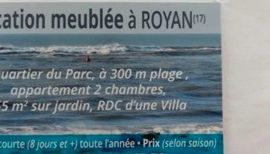 LOCATION MEUBLEE à ROYAN 