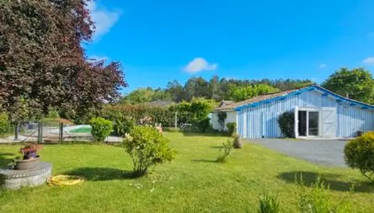 Audenge, maison plain-pied 100m2 avec jardin et piscine 
