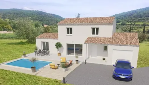 Votre maison de 128 m² à Valvignères sur un terrain plat de 1200 m², hors lotissement 