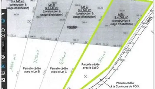 Terrain 1300m² secteur capitany 