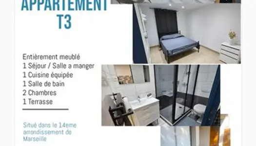 Location / Colocation pour 4 personnes appartement T3