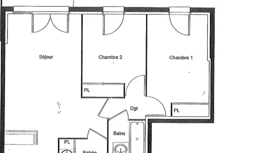 AUDENGE-bassin d'Arcachon-  Appartement T3 de 55m²-PP - jardin 90m²