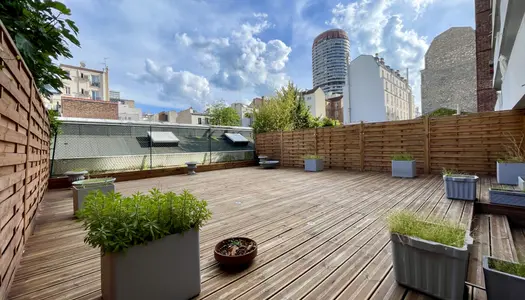 Appartement avec grande terrasse en location à Paris 13 
