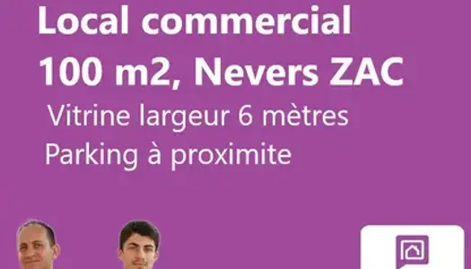NEVERS ZONE COMMERCIALE - LOCAL COMMERCIAL 100 M², A LOUER