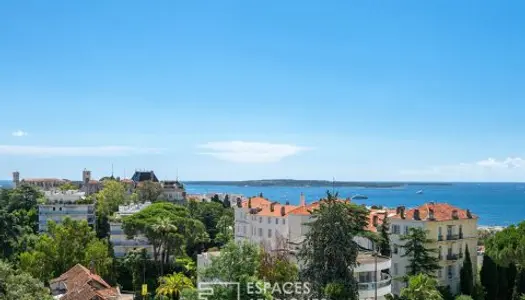 Villa d'architecte avec vue mer et piscine à Cannes 