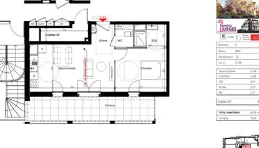 Appartement Neuf Rillieux-la-Pape 2p 42m² 215000€