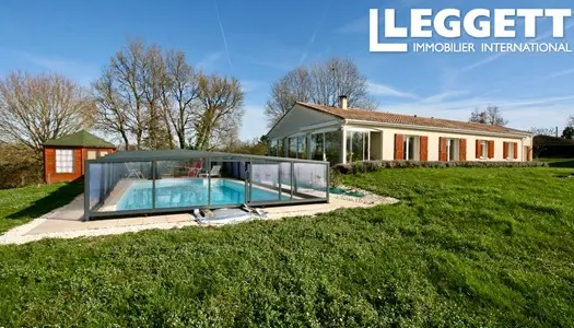 Maison plain-pied de 3 chambres avec piscine & grand jardin; petite maison séparée a côté et jar