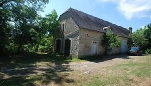 Vallée Dordogne, Grange restaurée avec vue sur 4800 m² de terrain 