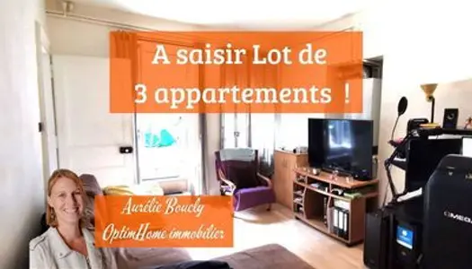 Lot de 3 appartements 