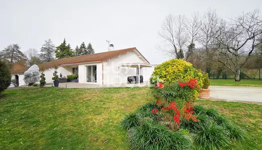 Belle maison de plain-pied avec un grand terrain